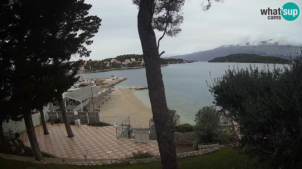 Livecam Lumbarda – Spiaggia Prvi Žal – Korčula