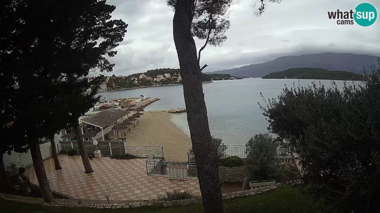 Webcam live Lumbarda – Plage Prvi Žal – Korčula