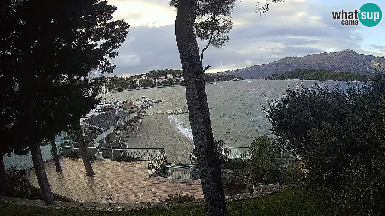 Livecam Lumbarda – Spiaggia Prvi Žal – Korčula