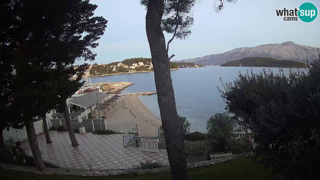Livecam Lumbarda – Spiaggia Prvi Žal – Korčula