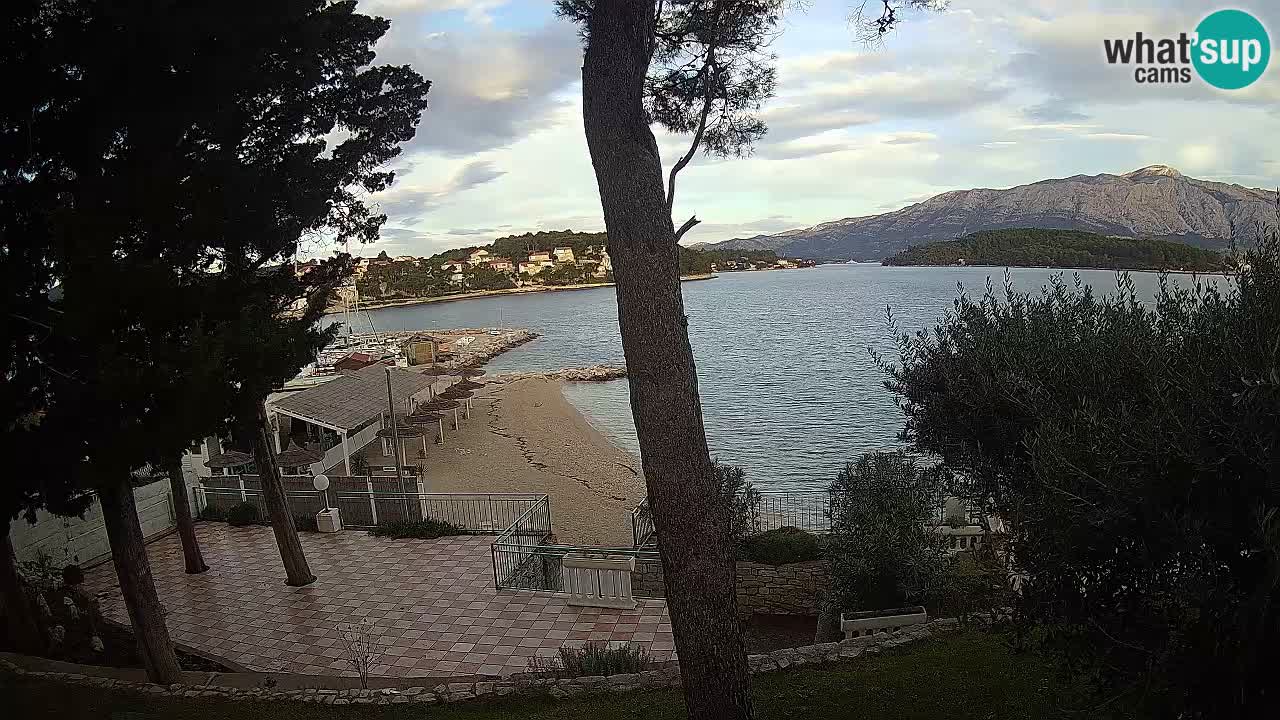 Web kamera Lumbarda – Plaža Prvi Žal – Korčula