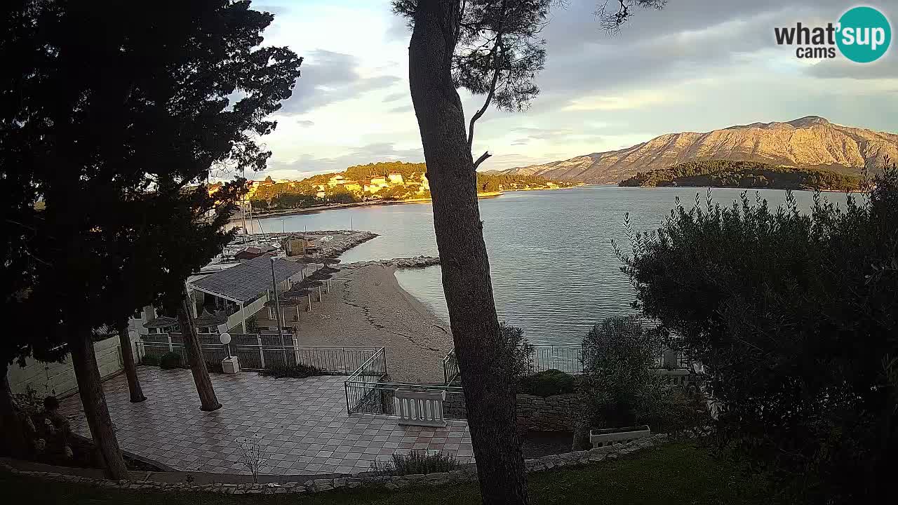 Webcam live Lumbarda – Plage Prvi Žal – Korčula