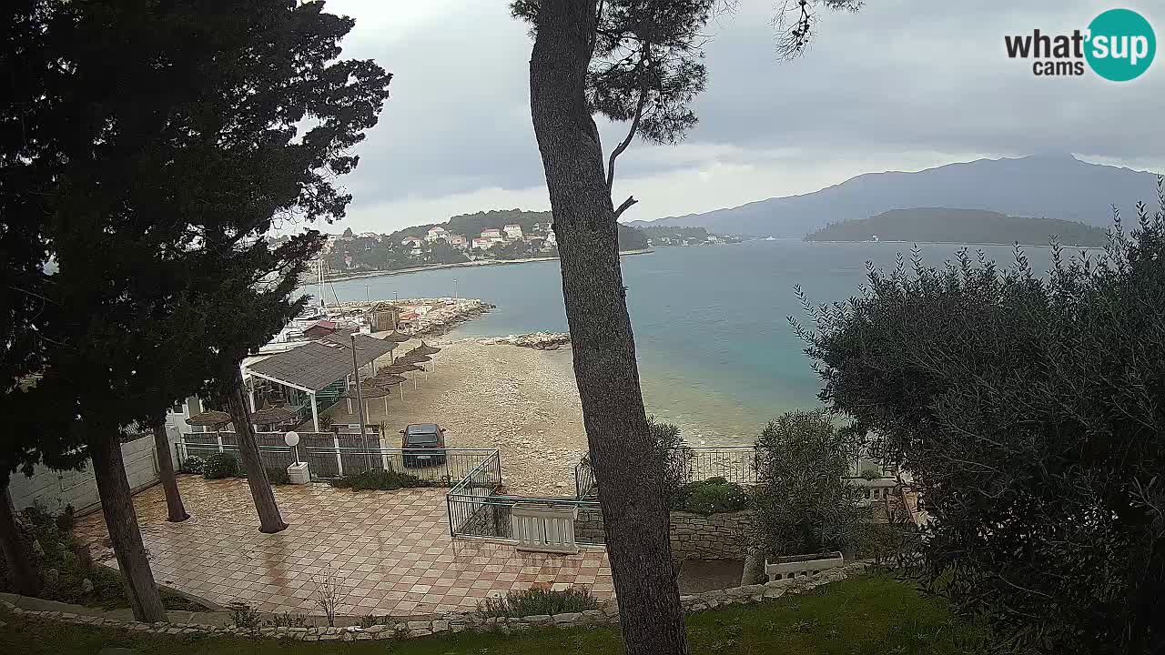 Spletna kamera Lumbarda – Plaža Prvi Žal – Korčula