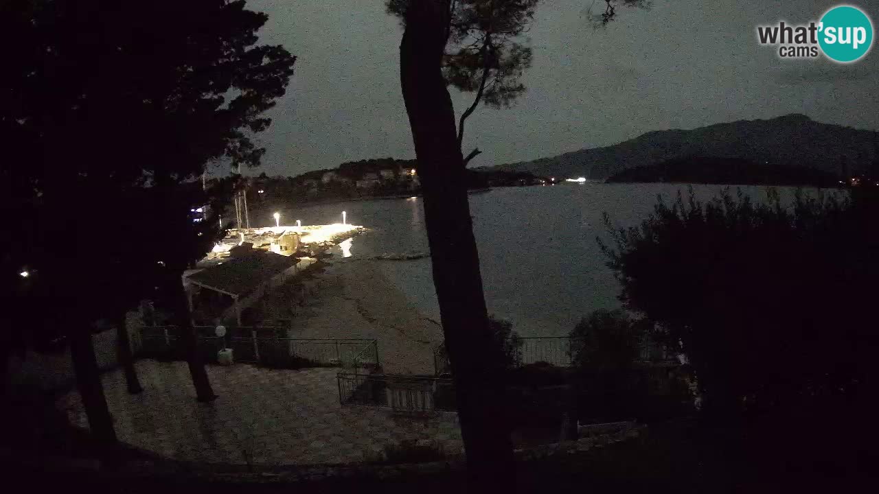 Spletna kamera Lumbarda – Plaža Prvi Žal – Korčula