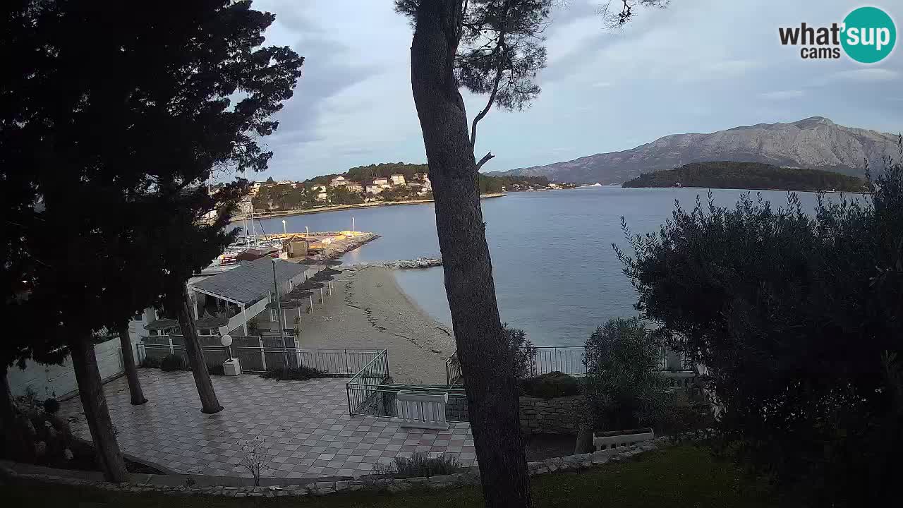 Webcam live Lumbarda – Plage Prvi Žal – Korčula