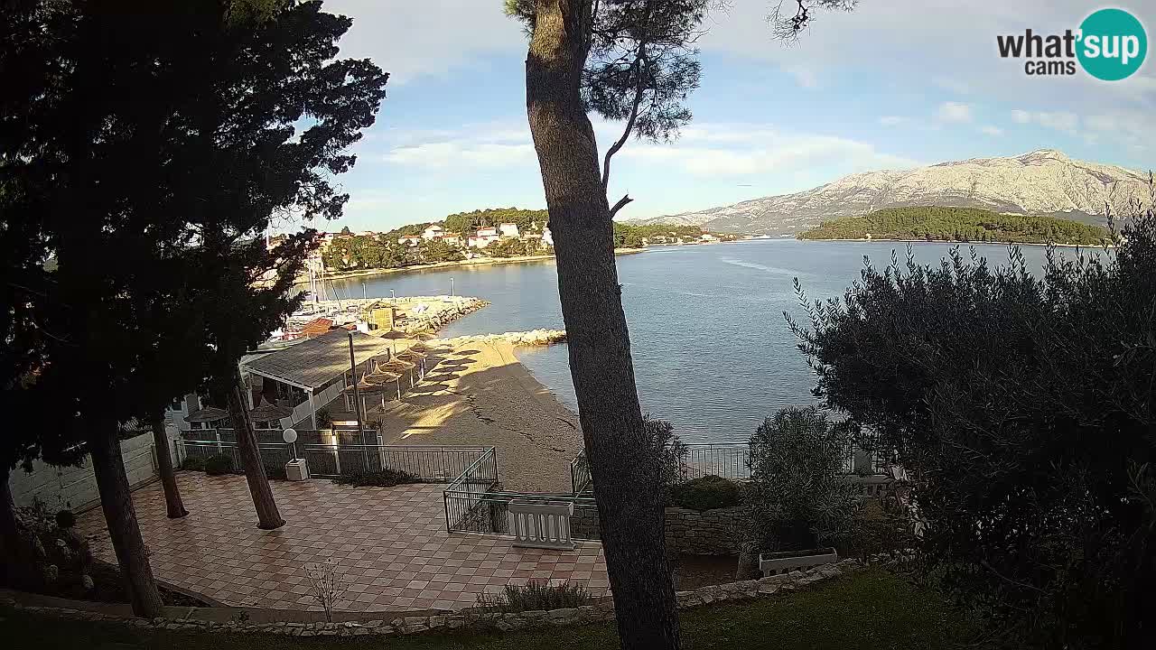 Webcam live Lumbarda – Plage Prvi Žal – Korčula