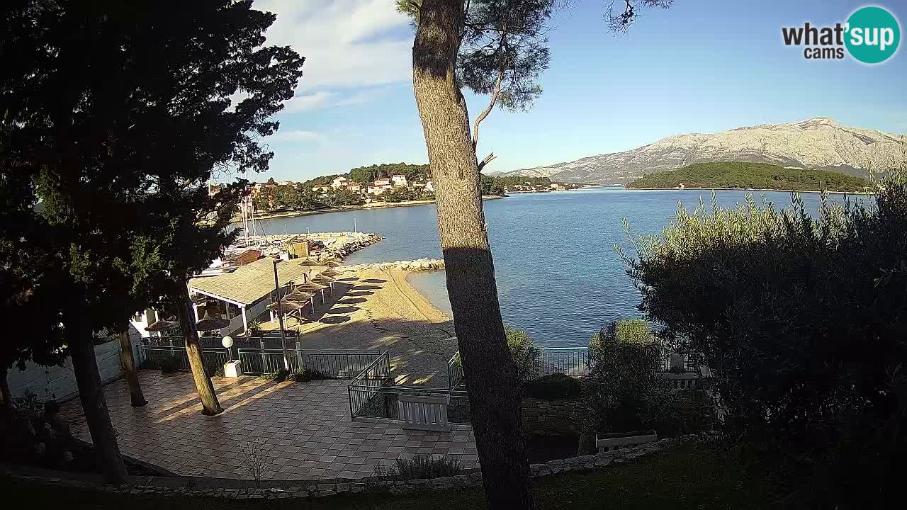 Webcam live Lumbarda – Plage Prvi Žal – Korčula