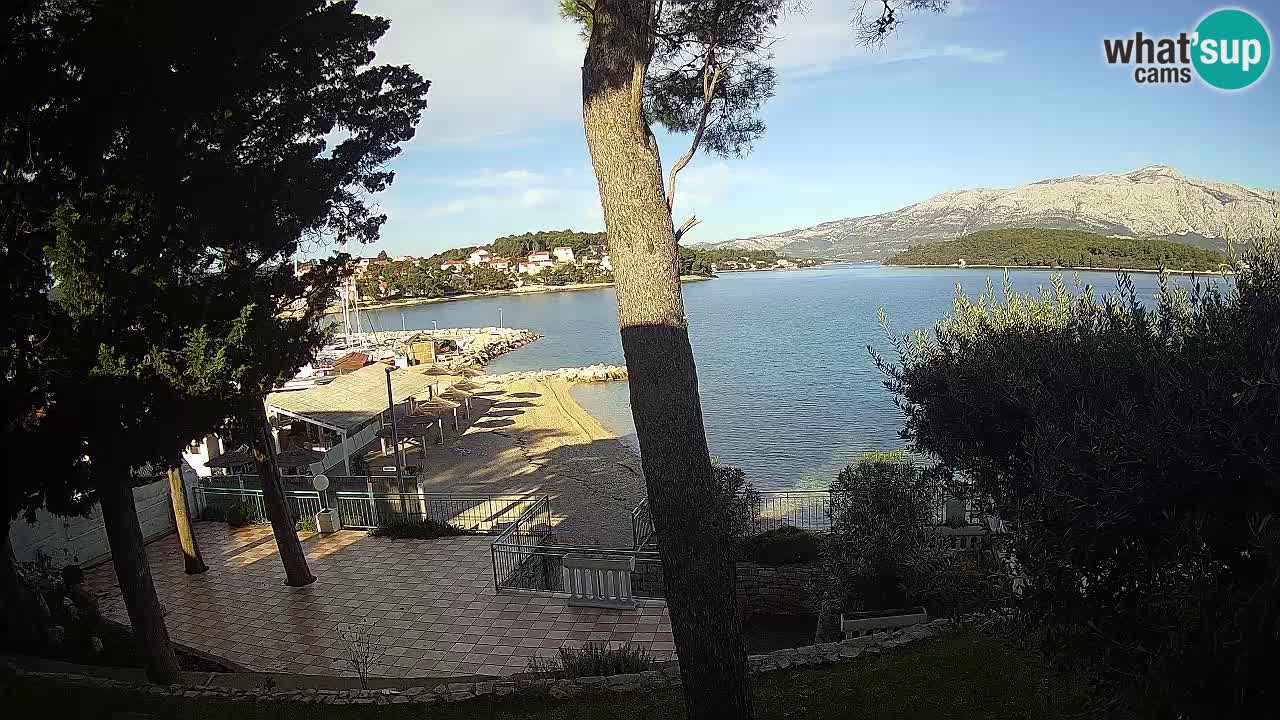 Spletna kamera Lumbarda – Plaža Prvi Žal – Korčula