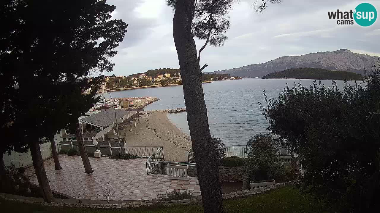 Web kamera Lumbarda – Plaža Prvi Žal – Korčula