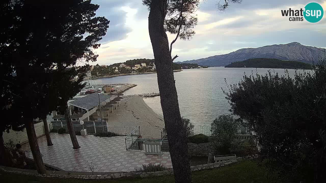 Livecam Lumbarda – Spiaggia Prvi Žal – Korčula