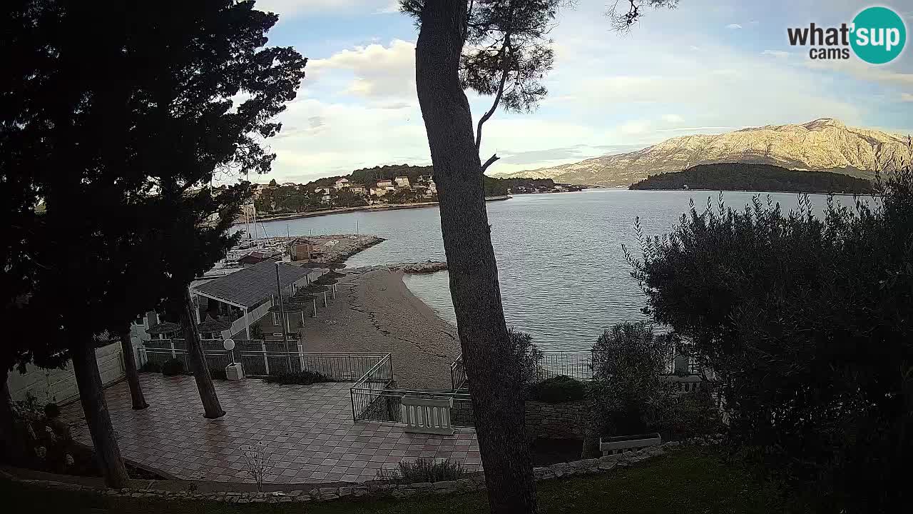Livecam Lumbarda – Spiaggia Prvi Žal – Korčula