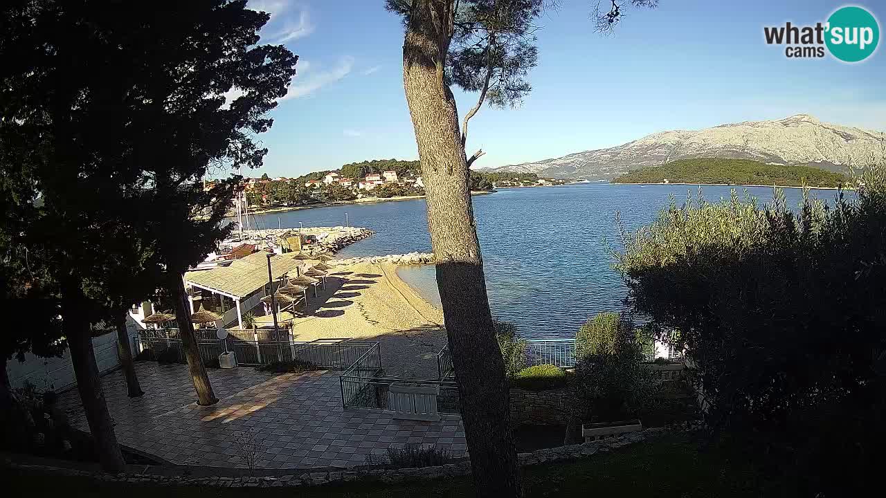 Livecam Lumbarda – Spiaggia Prvi Žal – Korčula