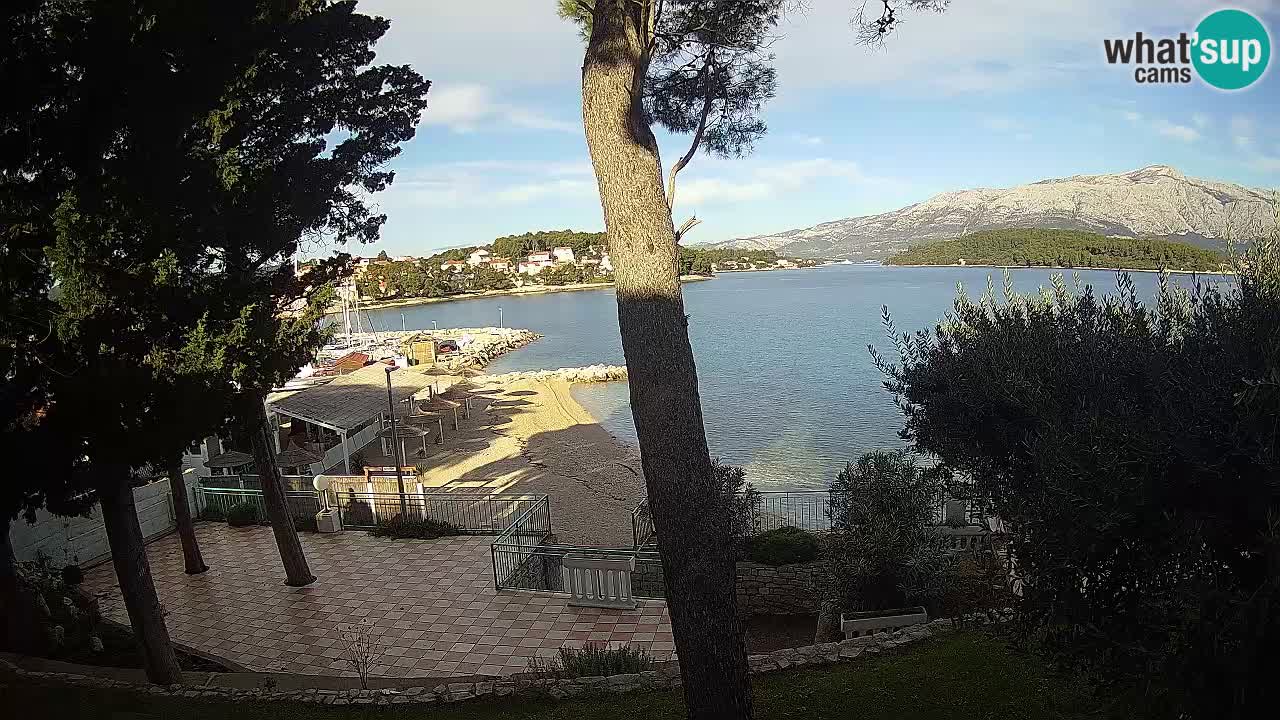 Livecam Lumbarda – Spiaggia Prvi Žal – Korčula
