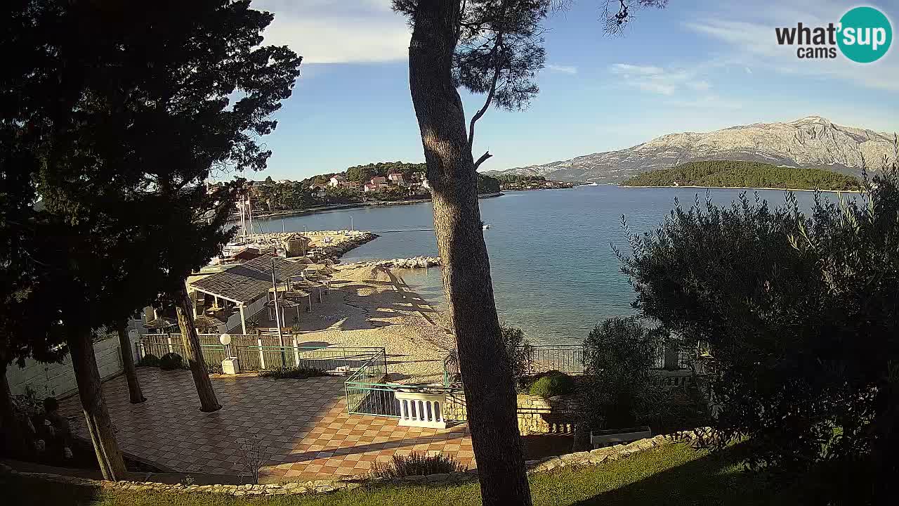 Livecam Lumbarda – Spiaggia Prvi Žal – Korčula
