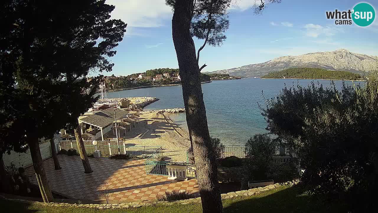 Livecam Lumbarda – Spiaggia Prvi Žal – Korčula