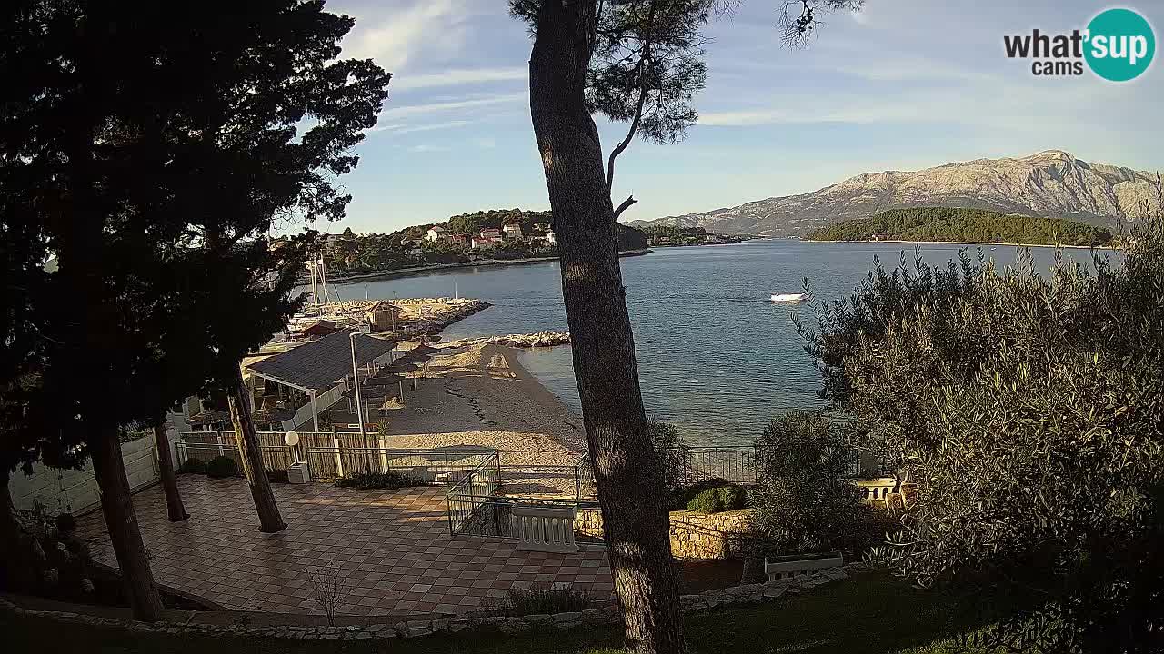 Livecam Lumbarda – Spiaggia Prvi Žal – Korčula