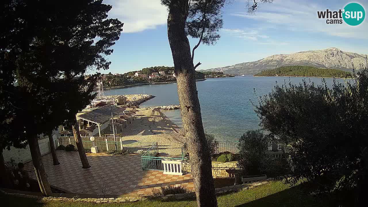 Livecam Lumbarda – Spiaggia Prvi Žal – Korčula