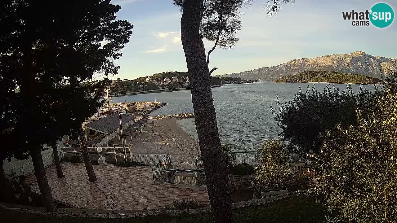 Web kamera Lumbarda – Plaža Prvi Žal – Korčula