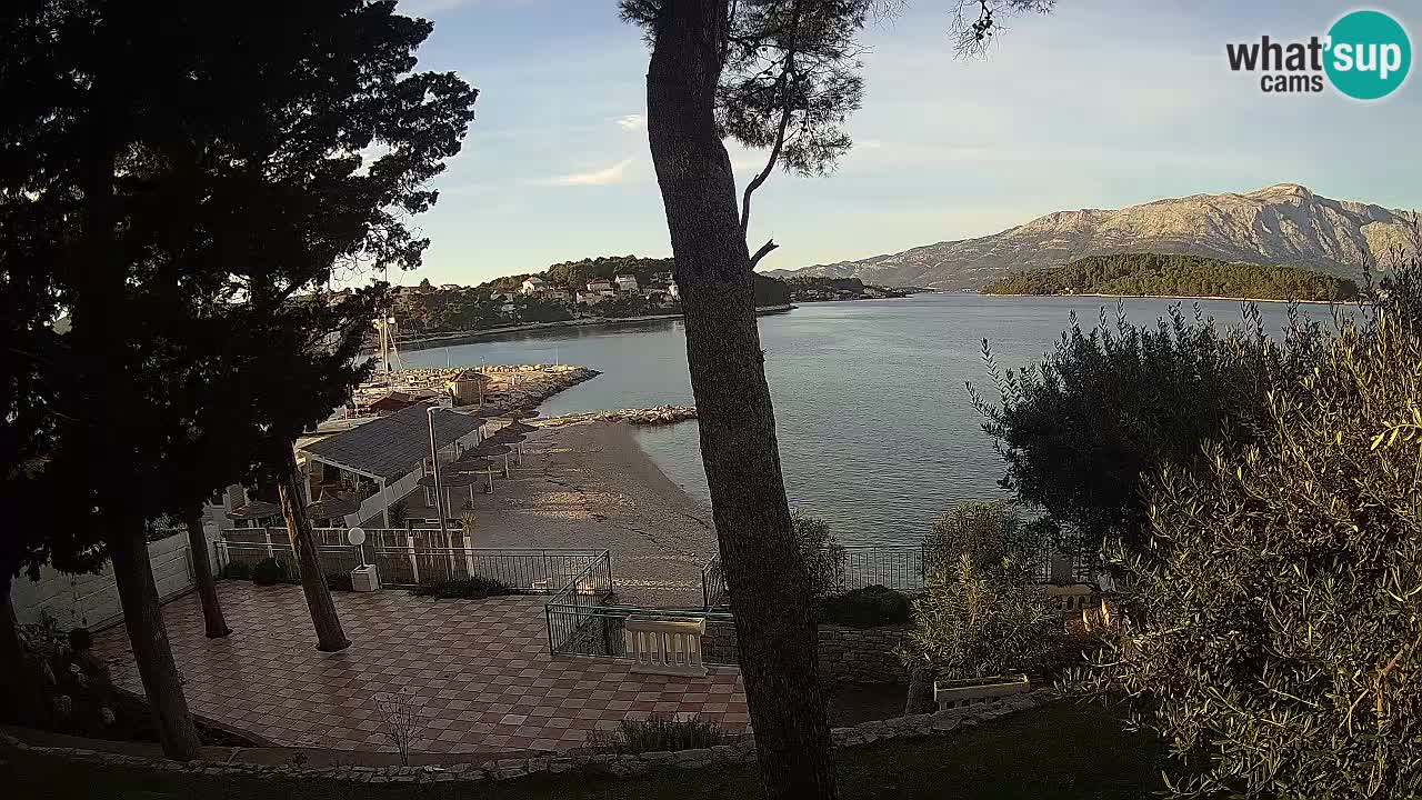Web kamera Lumbarda – Plaža Prvi Žal – Korčula