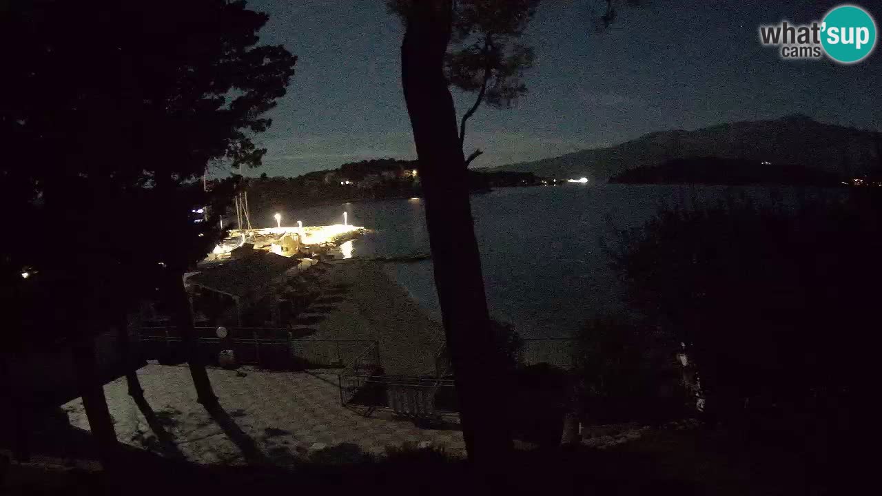 Spletna kamera Lumbarda – Plaža Prvi Žal – Korčula