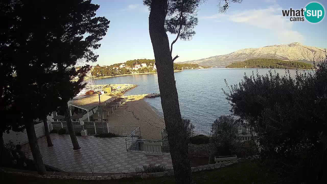 Webcam live Lumbarda – Plage Prvi Žal – Korčula