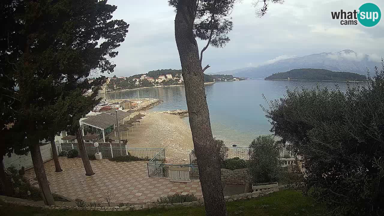 Spletna kamera Lumbarda – Plaža Prvi Žal – Korčula
