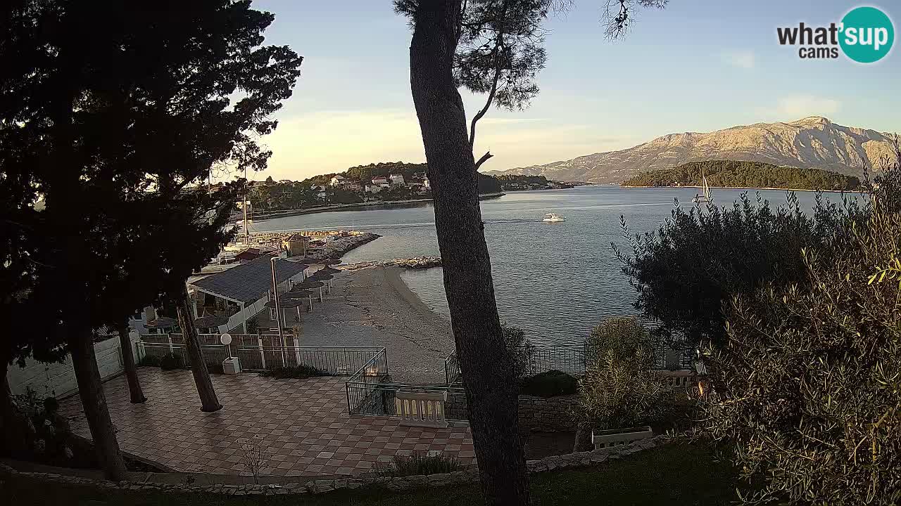 Webcam live Lumbarda – Plage Prvi Žal – Korčula