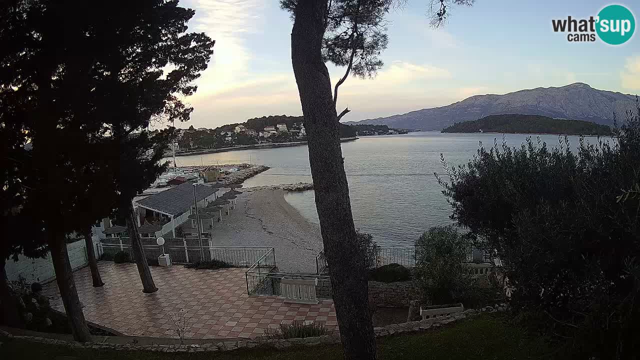 Webcam live Lumbarda – Plage Prvi Žal – Korčula