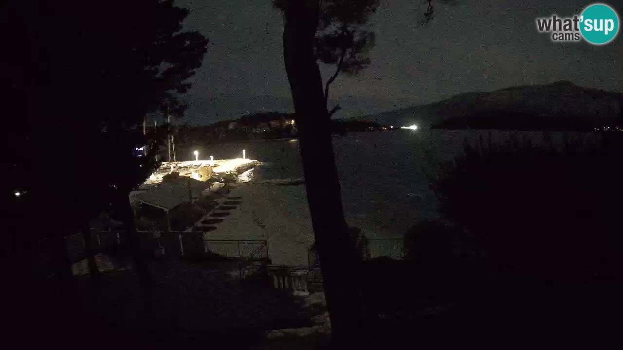 Webcam live Lumbarda – Plage Prvi Žal – Korčula