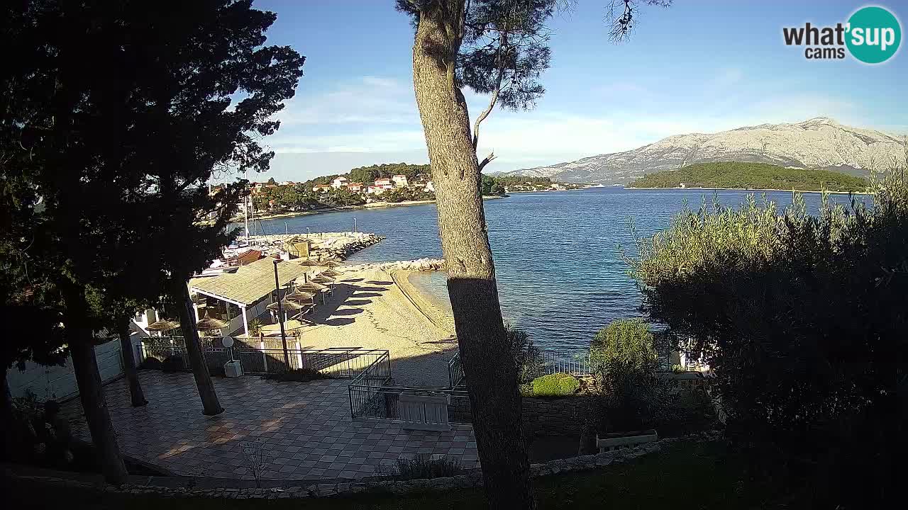 Livecam Lumbarda – Spiaggia Prvi Žal – Korčula