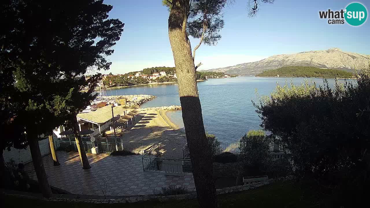 Livecam Lumbarda – Spiaggia Prvi Žal – Korčula