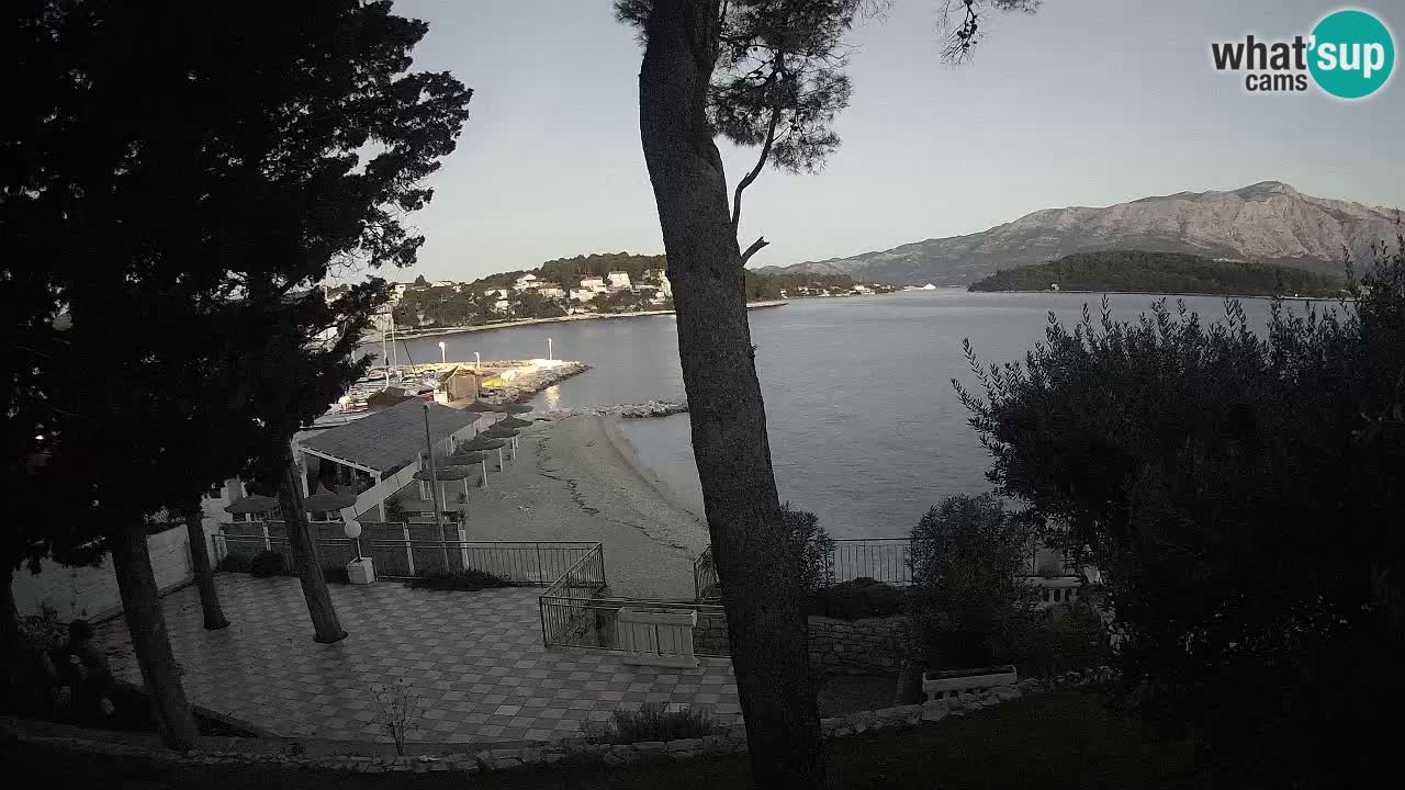 Web kamera Lumbarda – Plaža Prvi Žal – Korčula