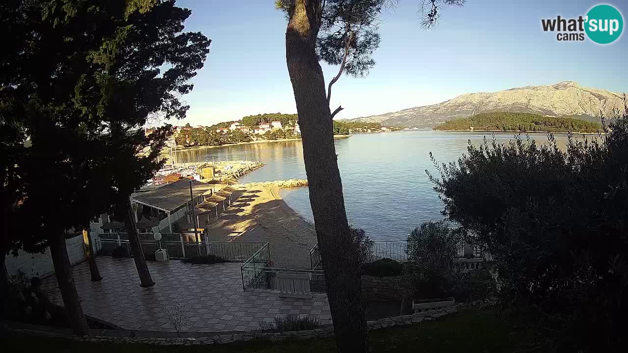Spletna kamera Lumbarda – Plaža Prvi Žal – Korčula