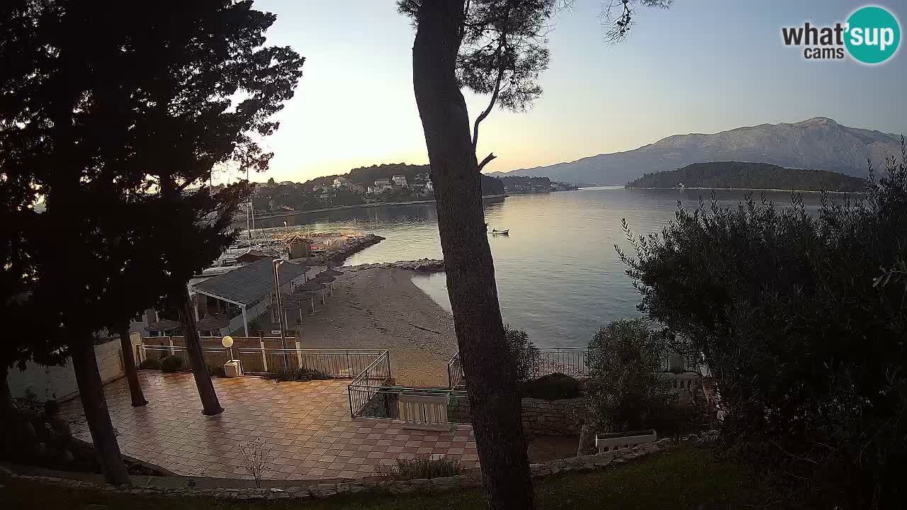 Web kamera Lumbarda – Plaža Prvi Žal – Korčula
