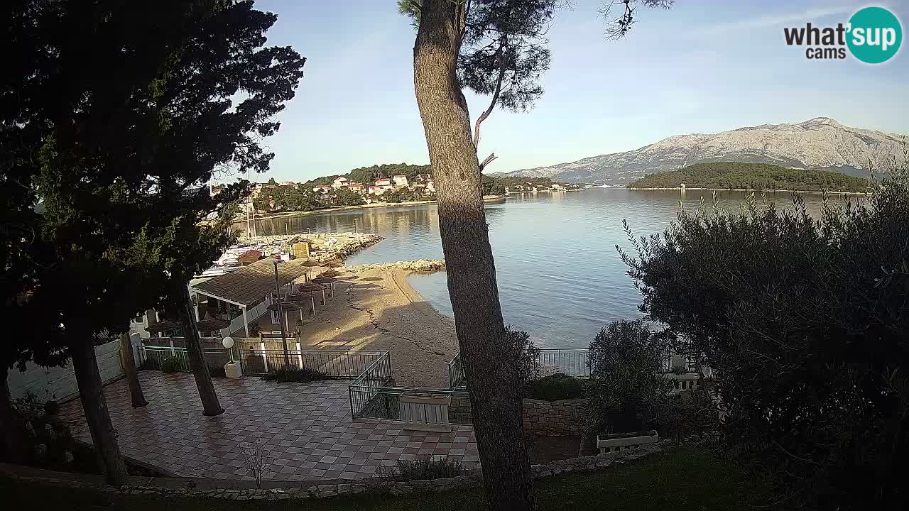 Webcam live Lumbarda – Plage Prvi Žal – Korčula