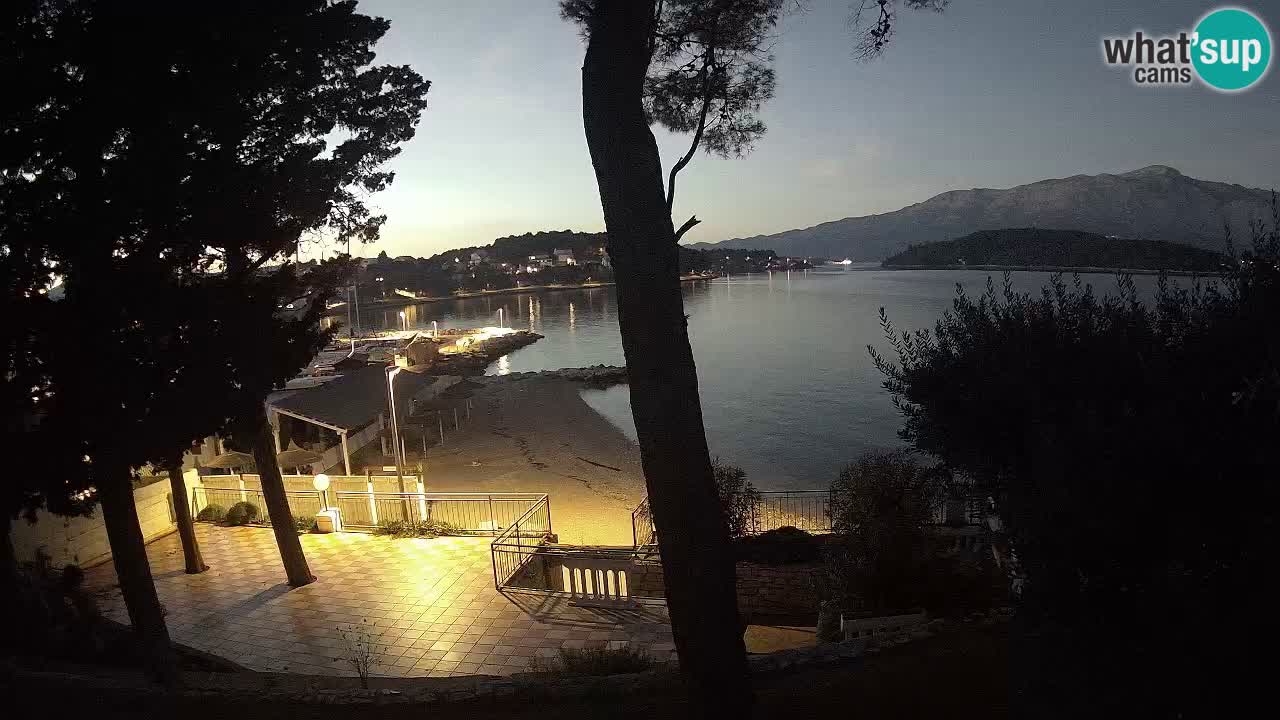 Livecam Lumbarda – Spiaggia Prvi Žal – Korčula
