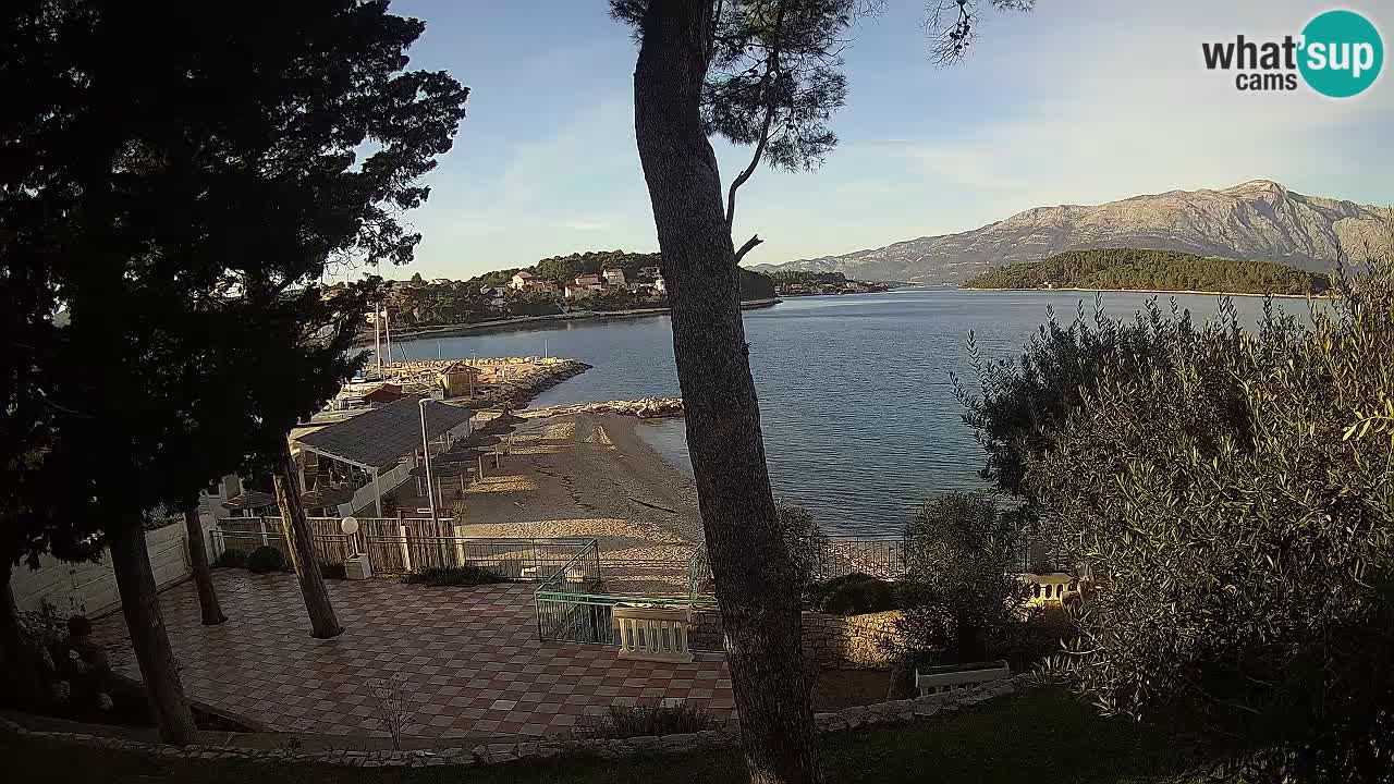 Livecam Lumbarda – Spiaggia Prvi Žal – Korčula