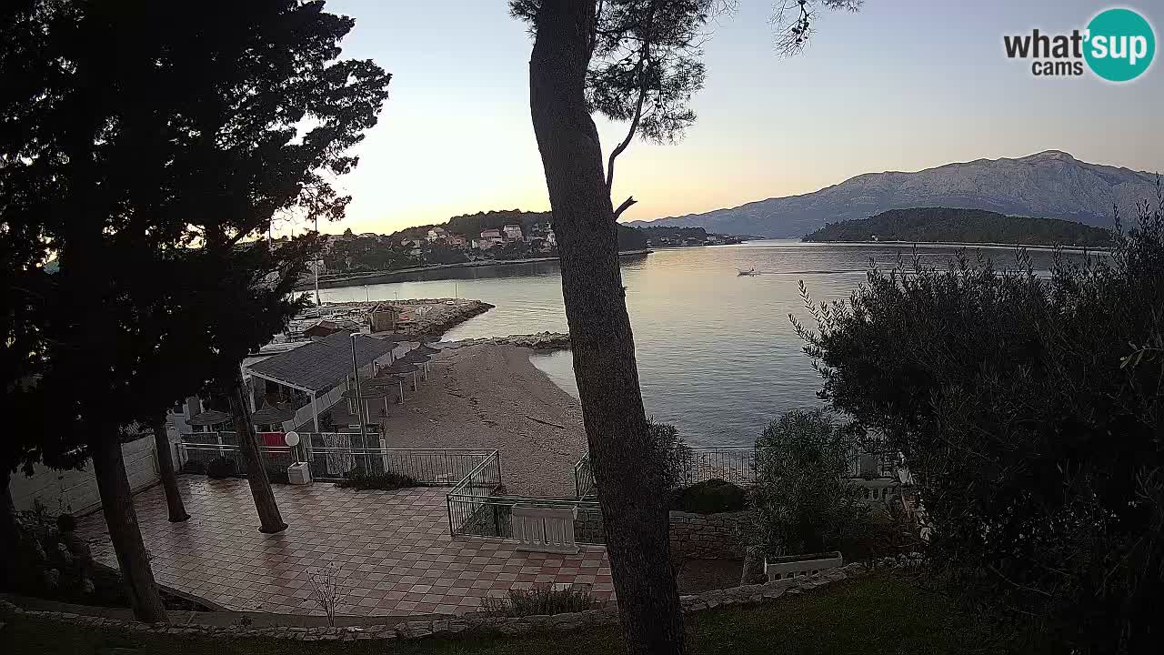 Web kamera Lumbarda – Plaža Prvi Žal – Korčula