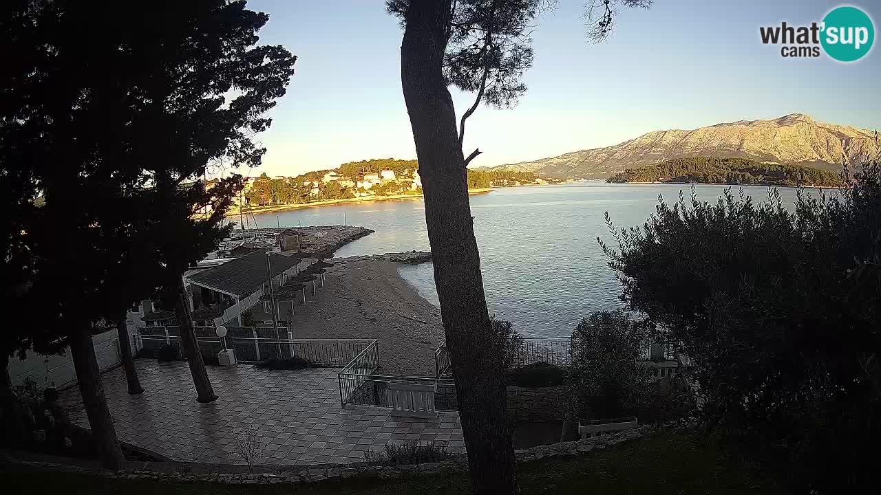 Webcam live Lumbarda – Plage Prvi Žal – Korčula