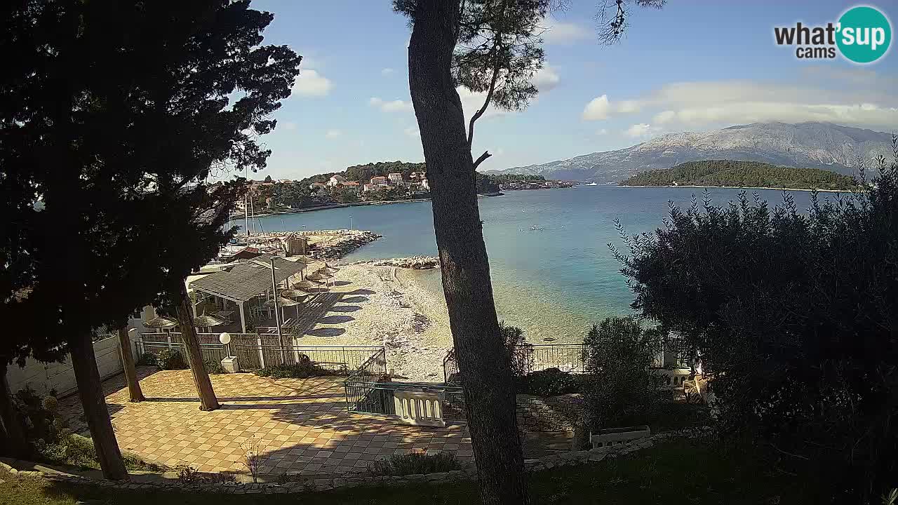 Livecam Lumbarda – Spiaggia Prvi Žal – Korčula