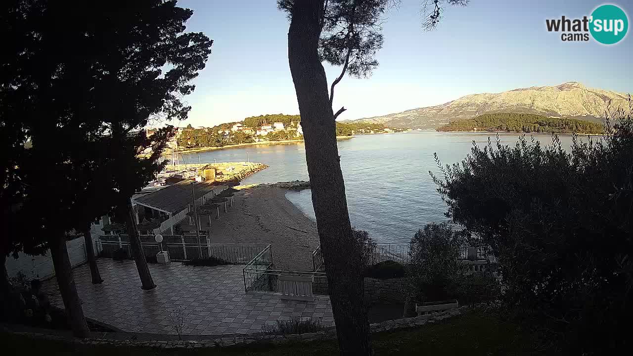 Livecam Lumbarda – Spiaggia Prvi Žal – Korčula