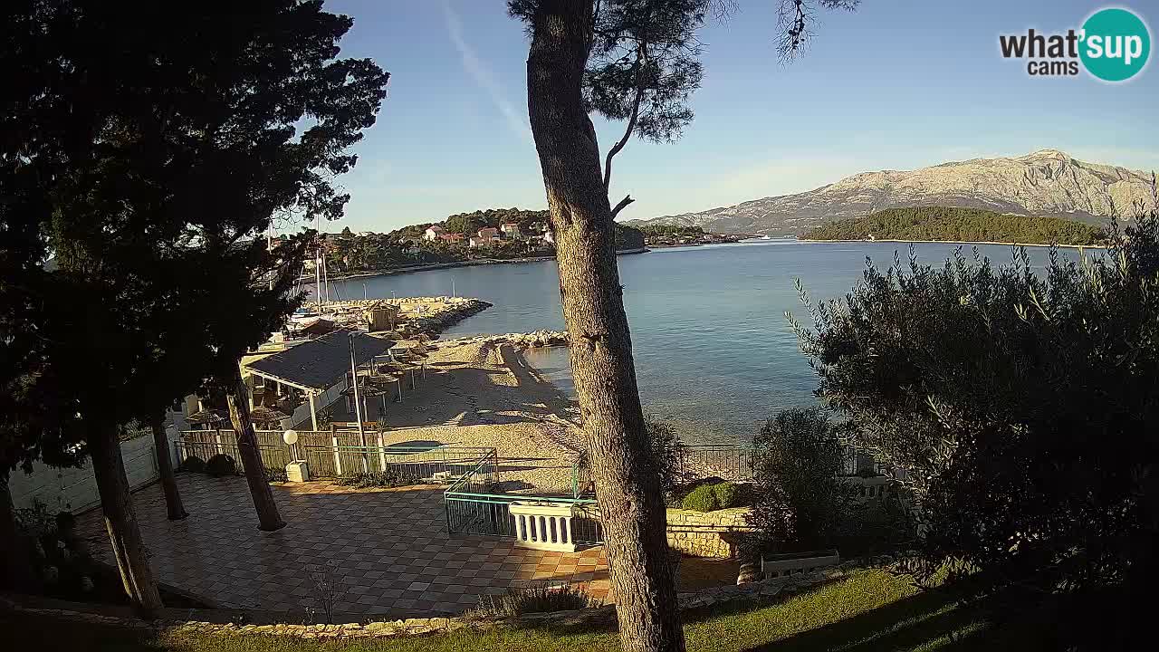 Web kamera Lumbarda – Plaža Prvi Žal – Korčula