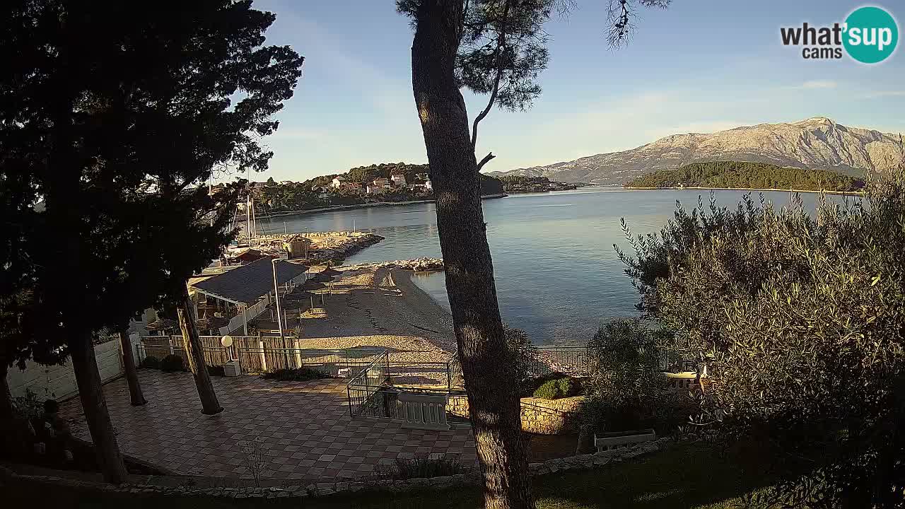 Livecam Lumbarda – Spiaggia Prvi Žal – Korčula