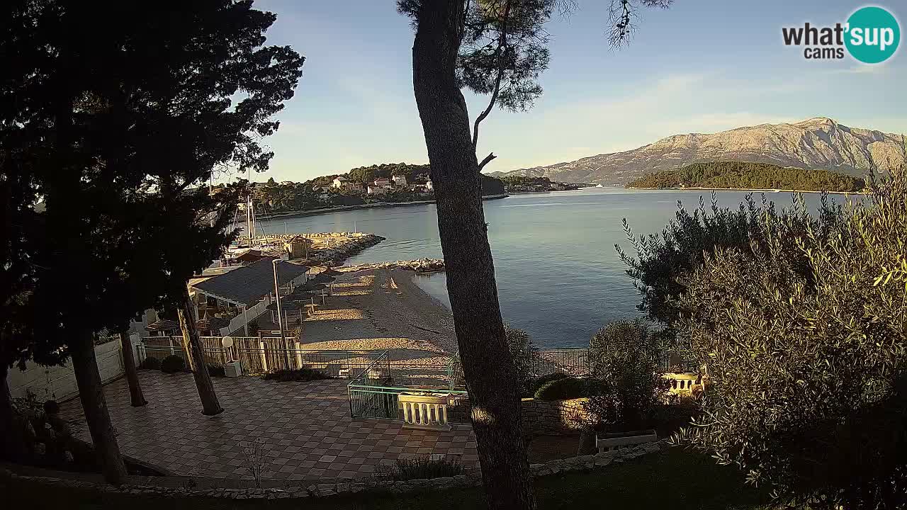 Web kamera Lumbarda – Plaža Prvi Žal – Korčula