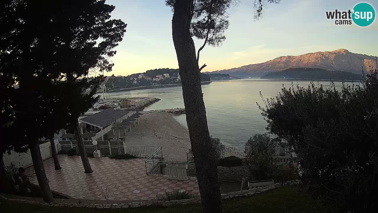 Webcam live Lumbarda – Plage Prvi Žal – Korčula