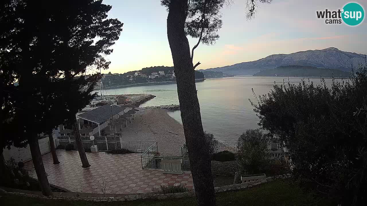 Livecam Lumbarda – Spiaggia Prvi Žal – Korčula