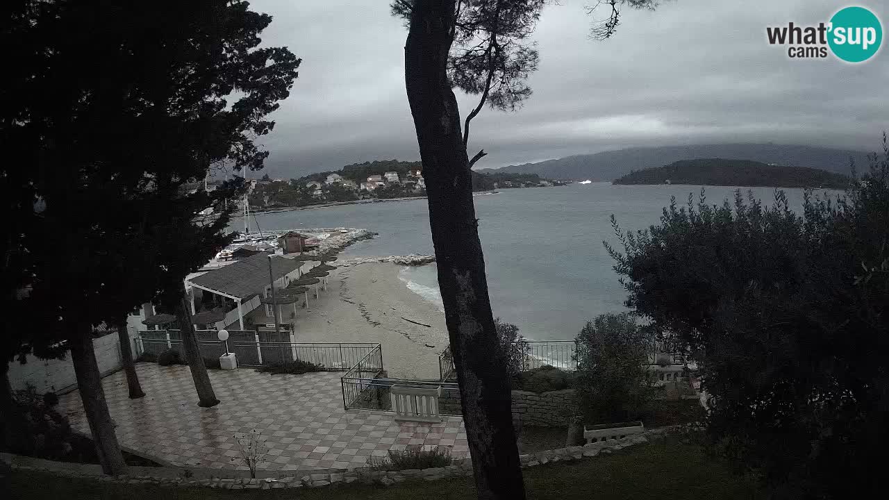 Spletna kamera Lumbarda – Plaža Prvi Žal – Korčula