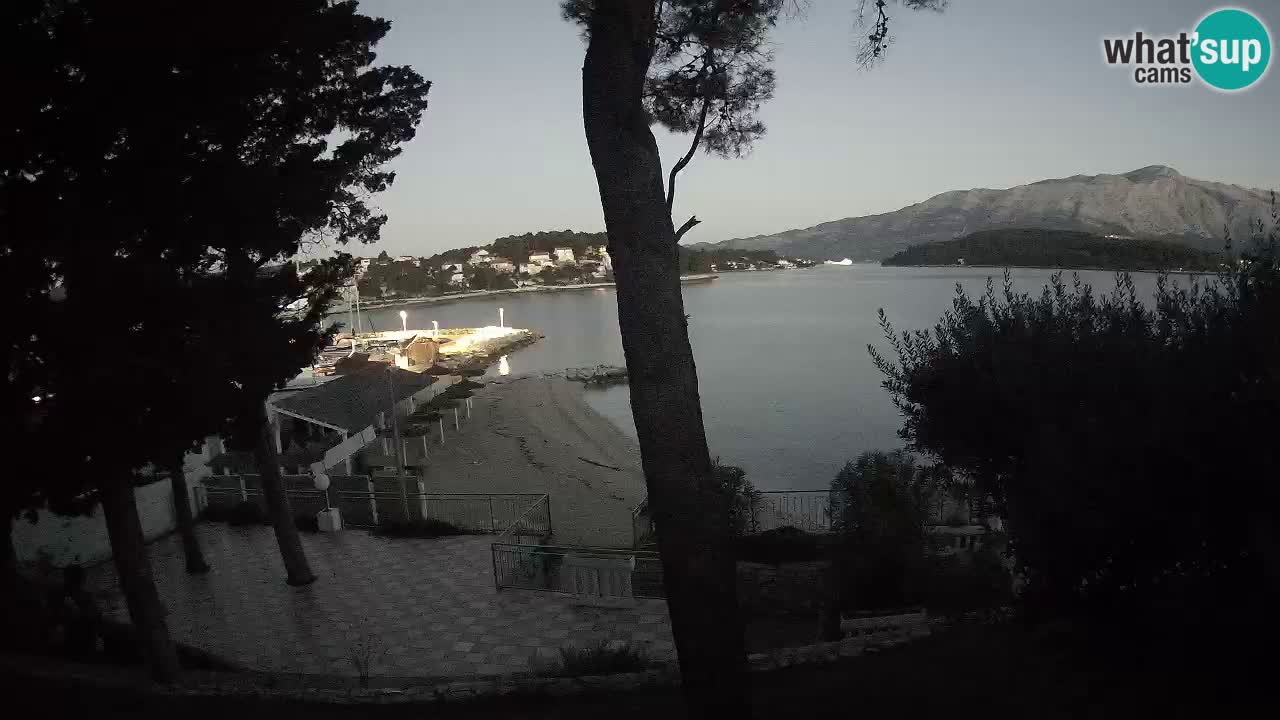 Web kamera Lumbarda – Plaža Prvi Žal – Korčula