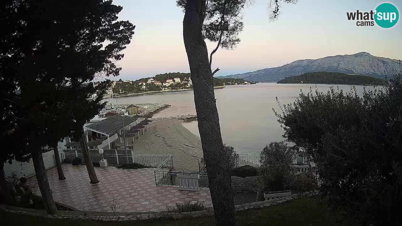 Webcam live Lumbarda – Plage Prvi Žal – Korčula