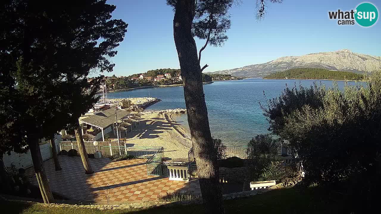 Livecam Lumbarda – Spiaggia Prvi Žal – Korčula